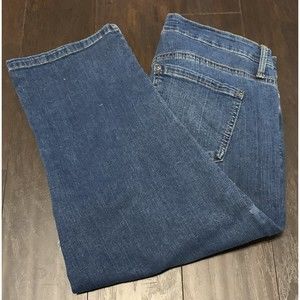 GLORIA VANDERBILT Size 8 Rail Straight Capri Jeans EUC